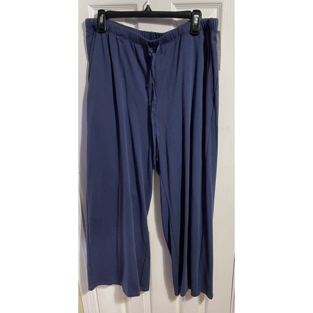 NEW Eileen Fisher Pajama Drawstring Pants Relaxed Lounge Casual L